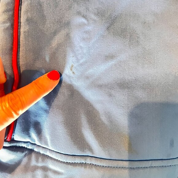 Vintage Descente‎ Womens Ski Jacket Size 48 Light Blue With Red & Black Accents - Picture 6 of 15